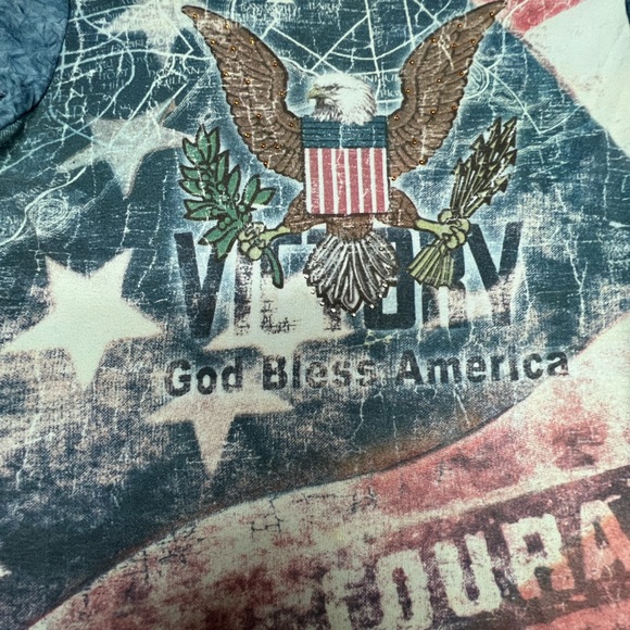 Ladies Susie in the City Novelty Tee size L red-white-blue - Picture 3 of 10